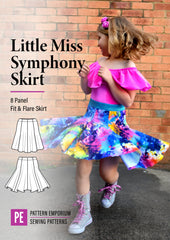 Little Miss Symphony Skirt | Girls PDF Sewing Pattern