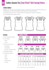 Endless Summer Tee | Semi-fitted T-shirt Sewing Pattern