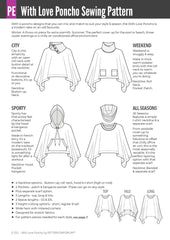 With Love | Poncho Sewing Pattern