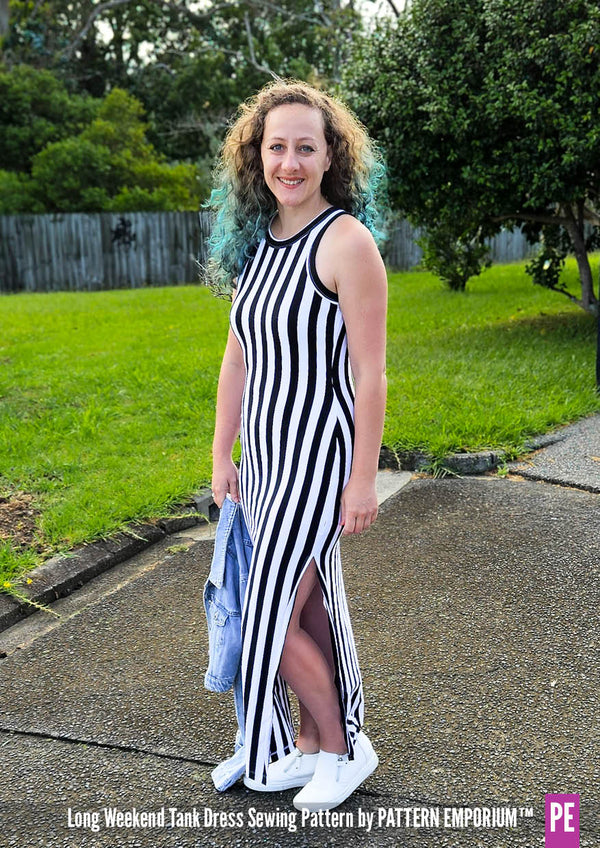 Long Weekend | Wide Binding Tank Dress Sewing Pattern - Pattern Emporium