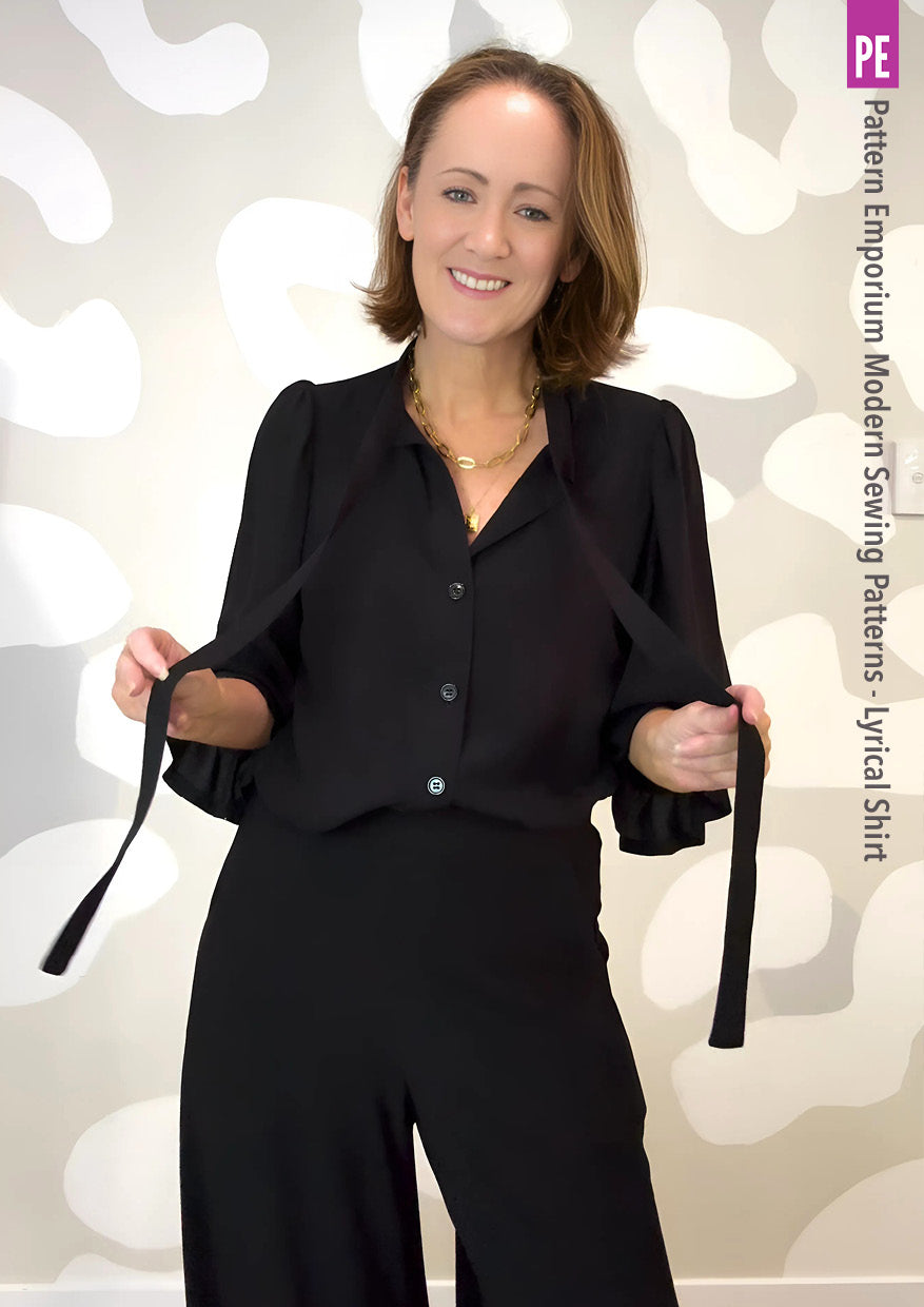 Lyrical Shirt | Tie Neck Puff Sleeve Shirt Sewing Pattern