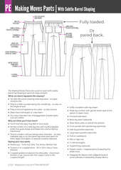 Making Moves Pants | With Subtle Barrel Leg Shaping PDF Sewing Pattern