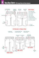 Busy Boys | Shorts Sewing Pattern