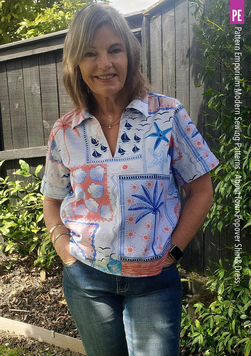 About Town | Popover Shirt & Dress PDF Sewing Pattern