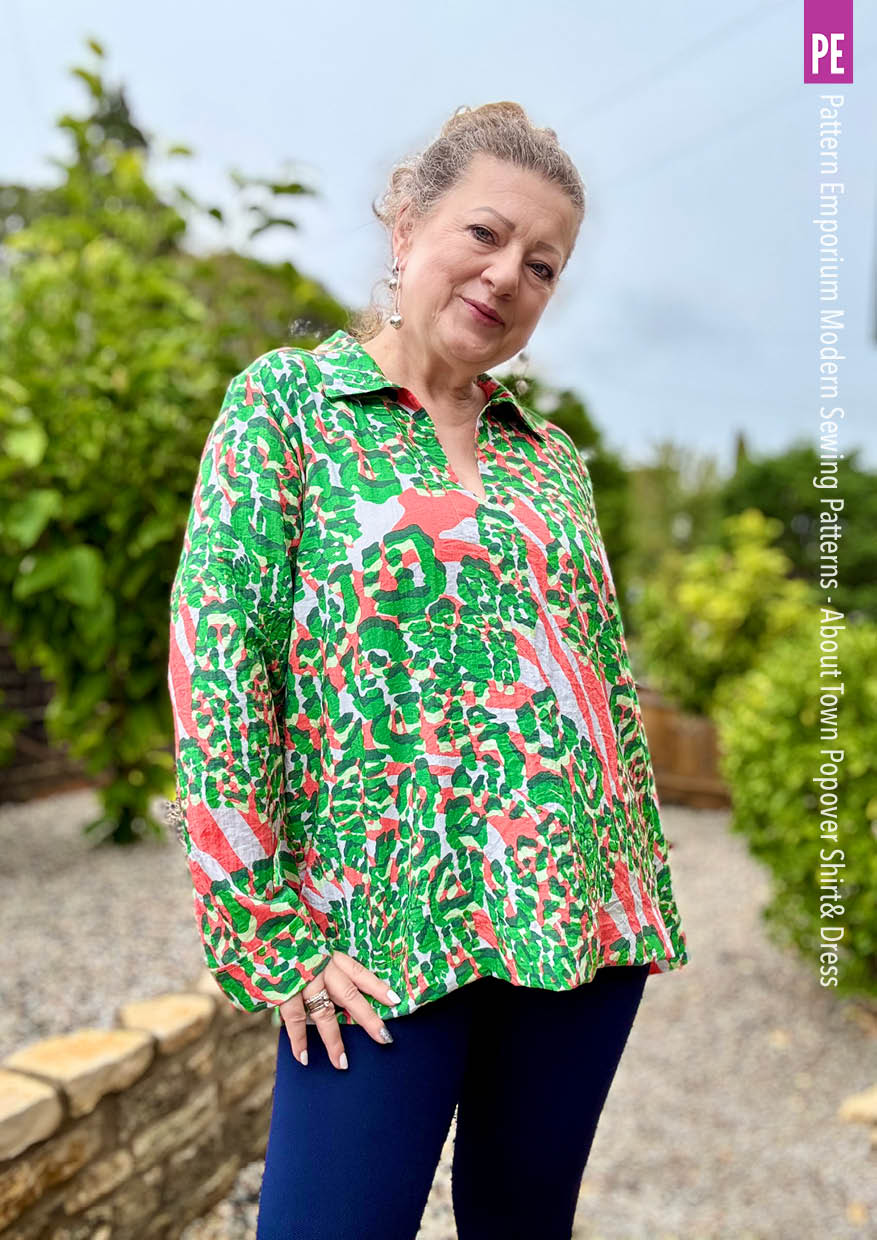 About Town | Popover Shirt & Dress PDF Sewing Pattern