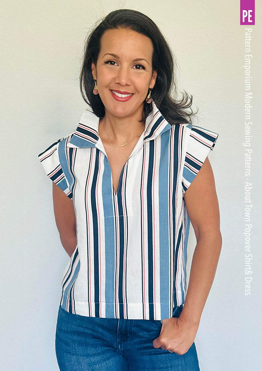 About Town | Popover Shirt & Dress PDF Sewing Pattern