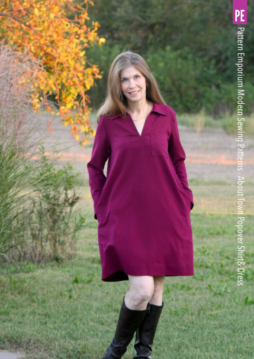 About Town | Popover Shirt & Dress PDF Sewing Pattern