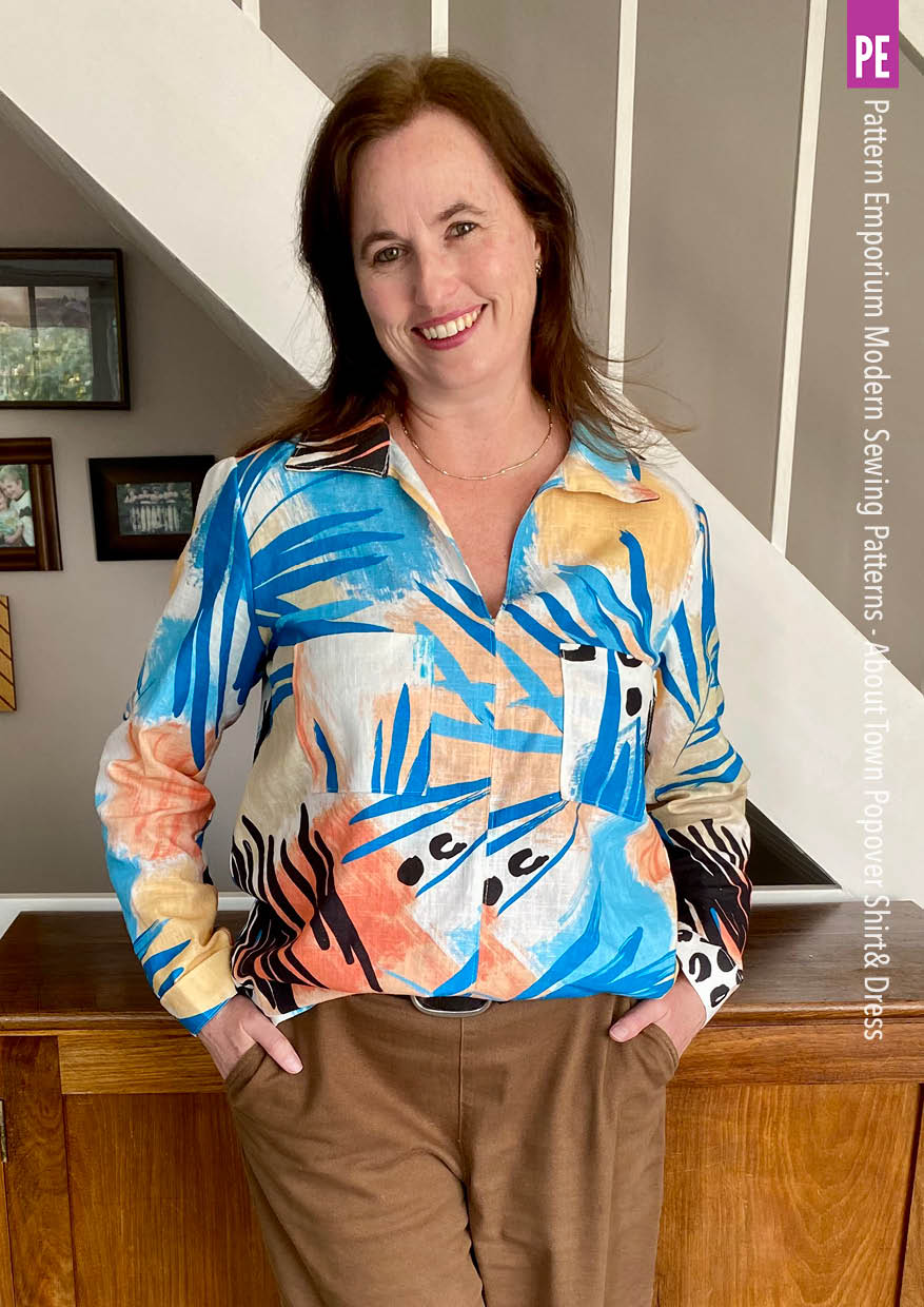 About Town | Popover Shirt & Dress PDF Sewing Pattern