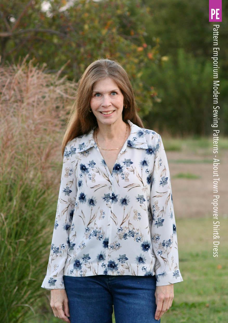 About Town | Popover Shirt & Dress PDF Sewing Pattern