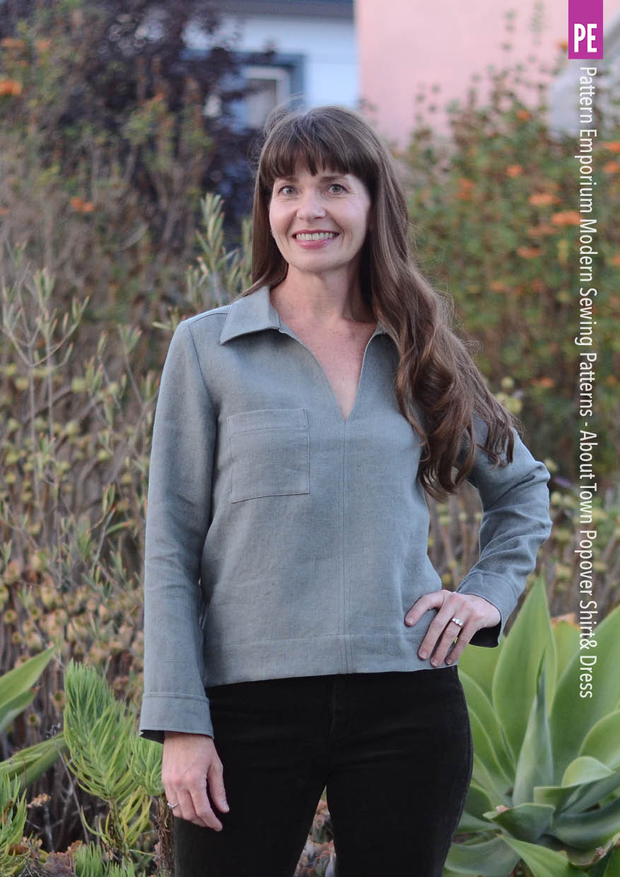 About Town | Popover Shirt & Dress PDF Sewing Pattern