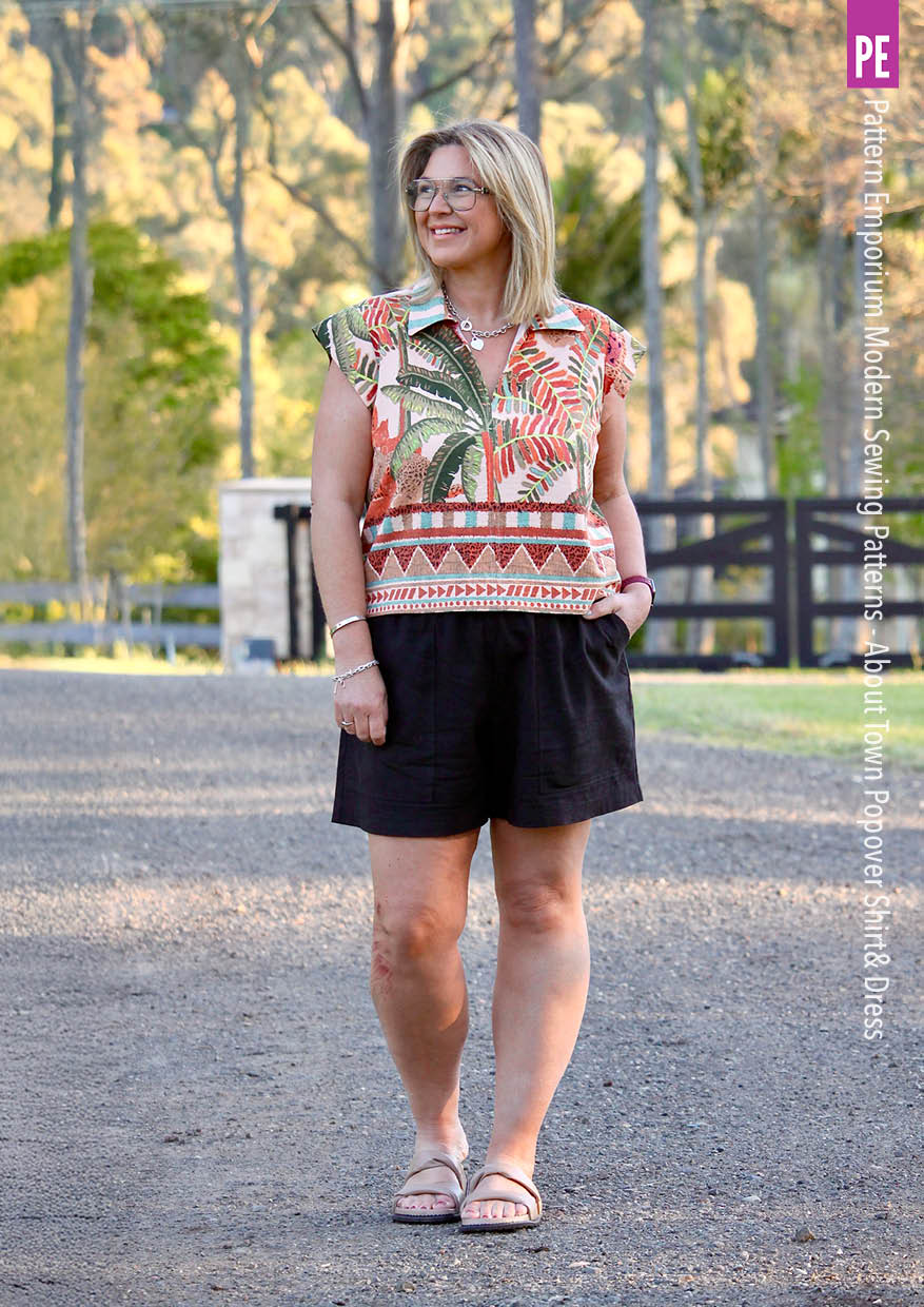About Town | Popover Shirt & Dress PDF Sewing Pattern