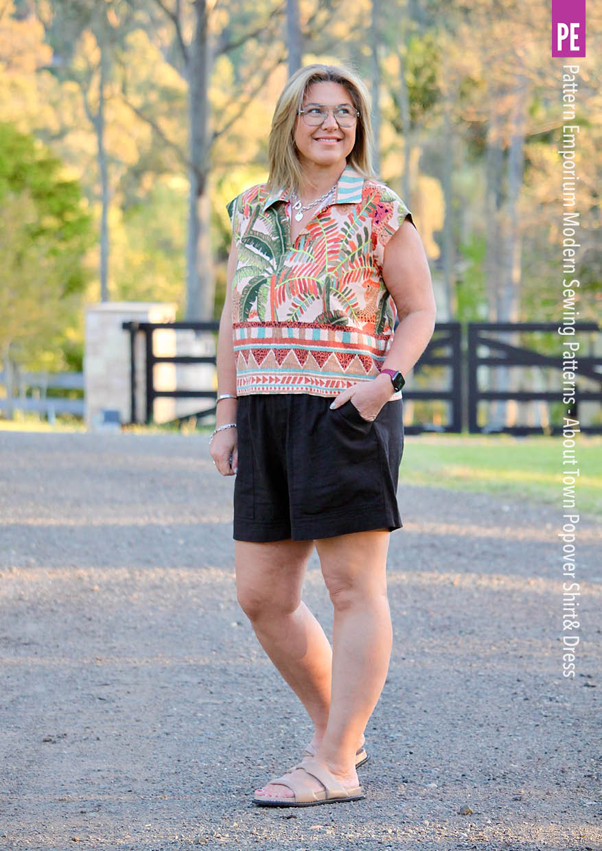 About Town | Popover Shirt & Dress PDF Sewing Pattern