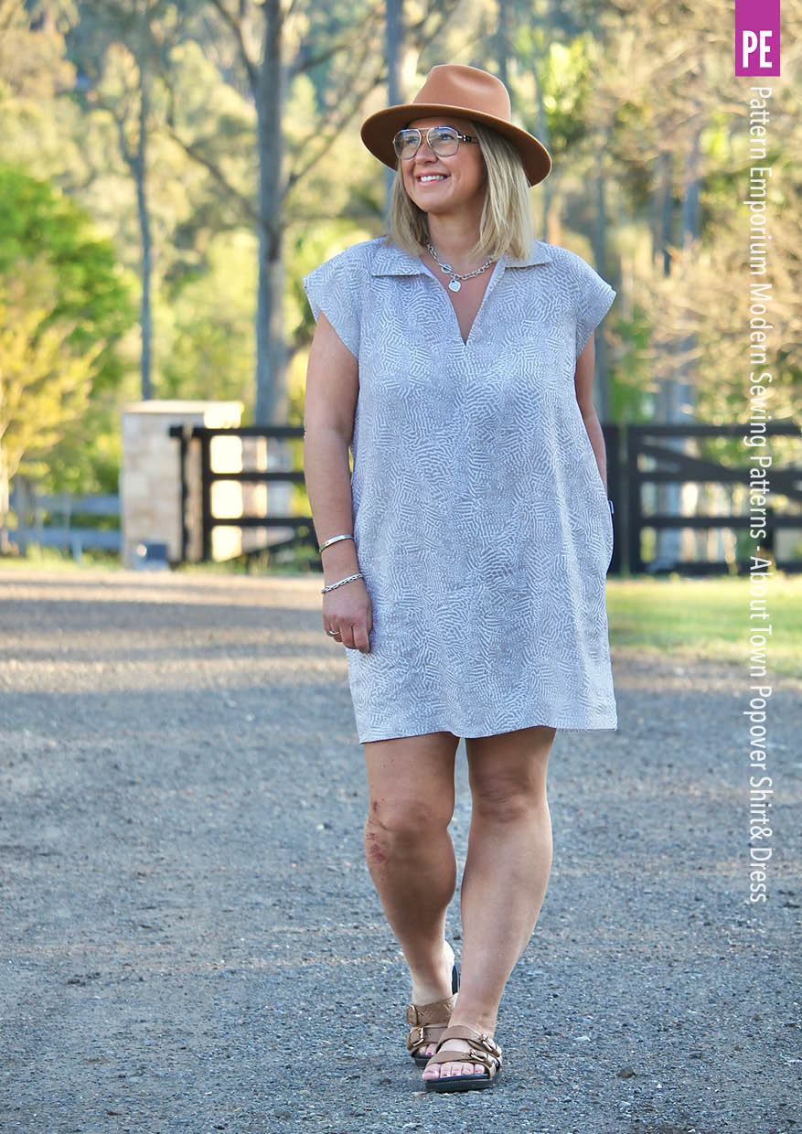 About Town | Popover Shirt & Dress PDF Sewing Pattern