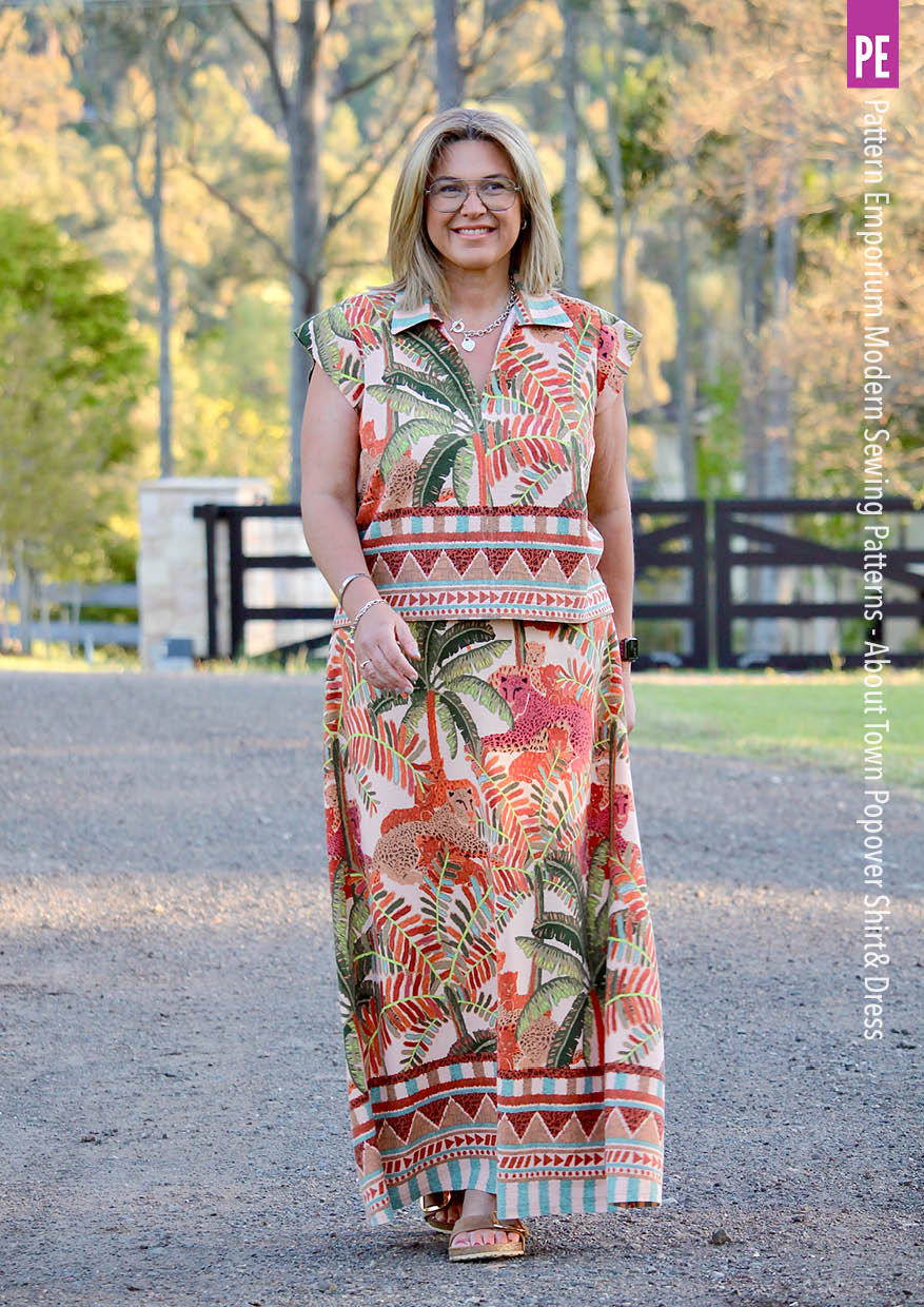 About Town | Popover Shirt & Dress PDF Sewing Pattern