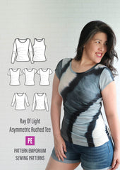 Ray of Light | Asymmetric Fitted Tee PDF Sewing Pattern