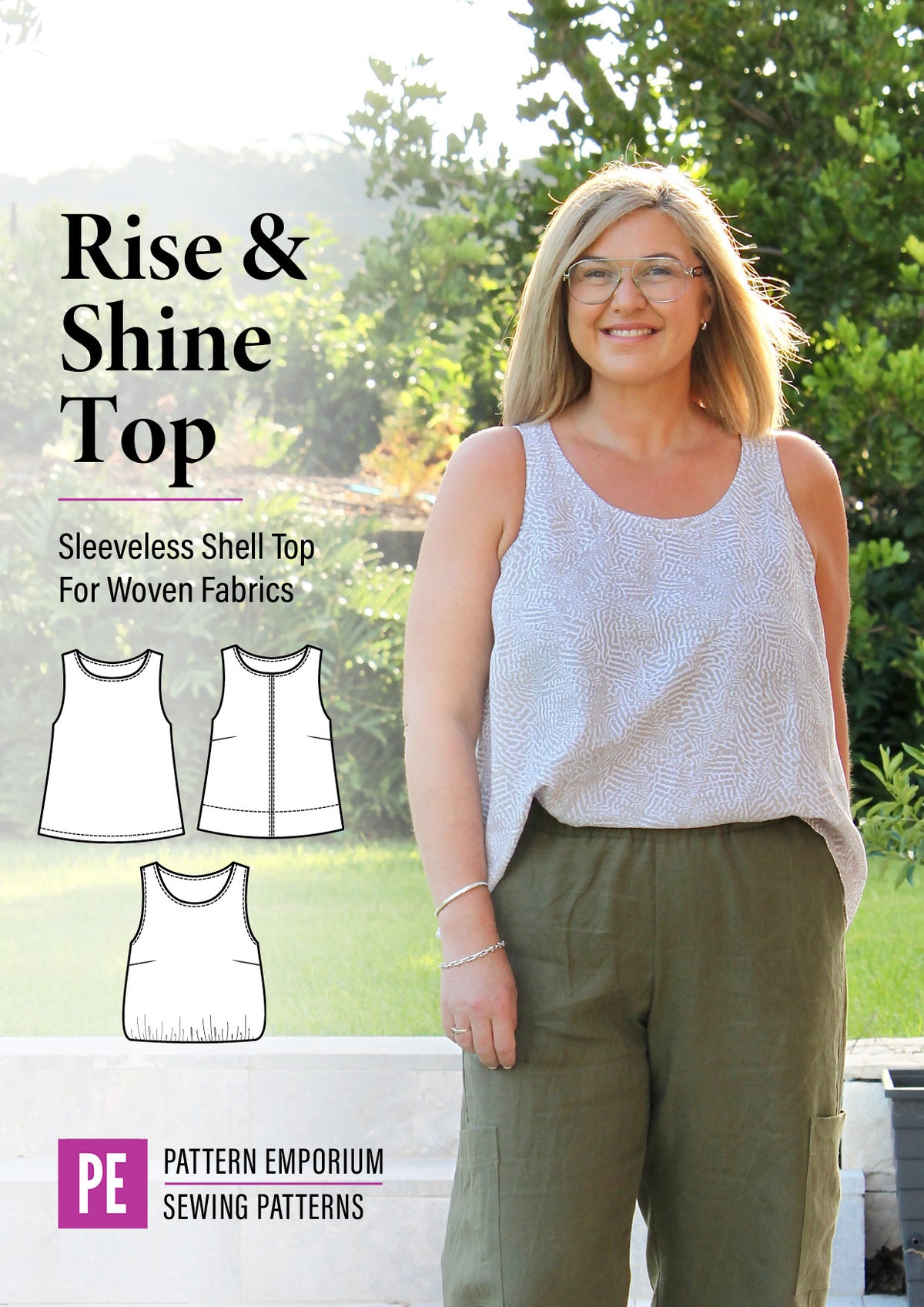 Rise & Shine | Sleeveless Top PDF Sewing Pattern