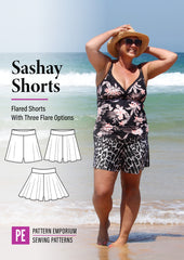Sashay | Stretch Flared Shorts PDF Sewing Pattern
