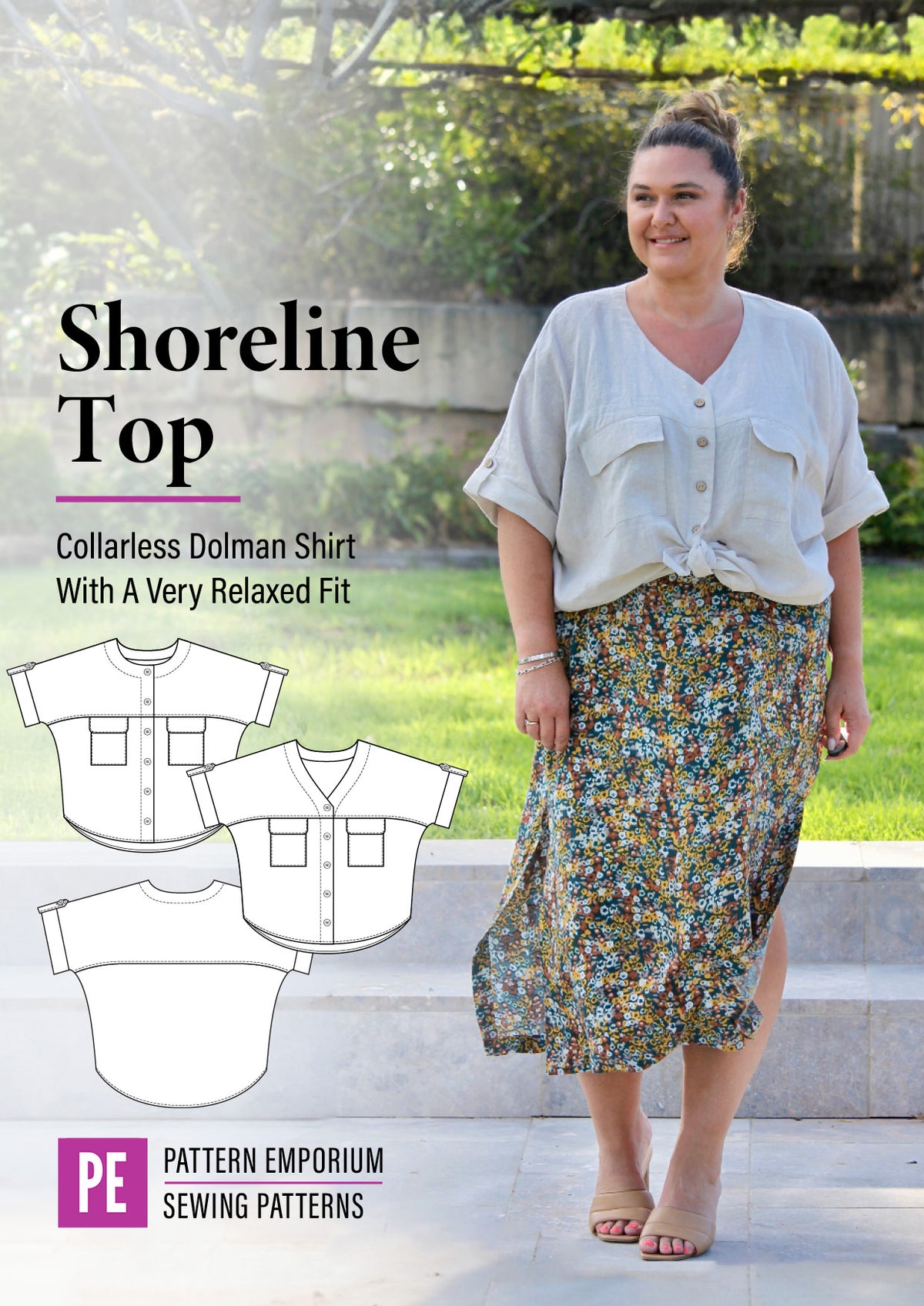 Shoreline | Dolman Top PDF Sewing Pattern