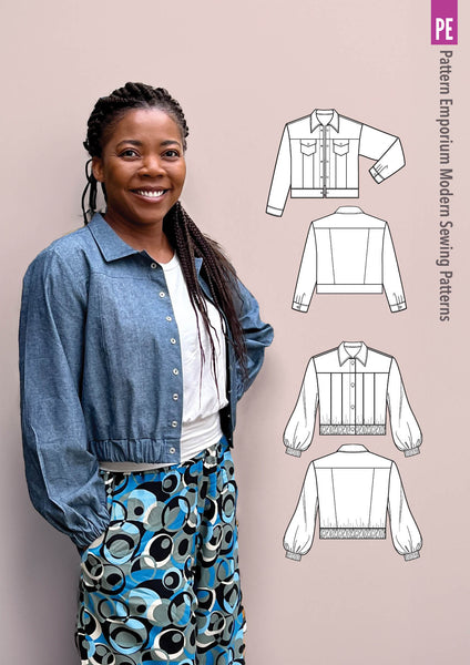 Smitten Cropped Jacket Sewing Pattern Pattern Emporium