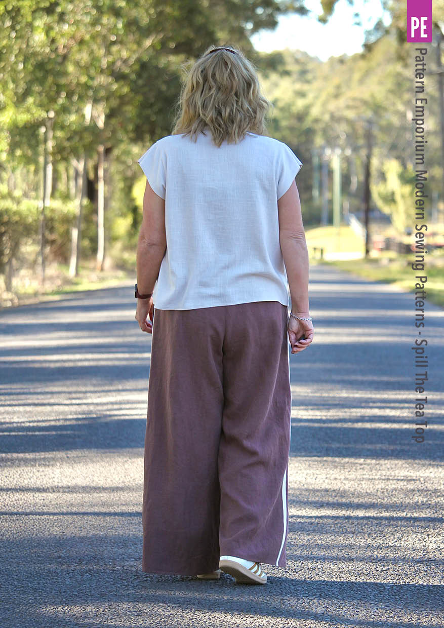Spill The Tea | Tapered Tie Neck Top