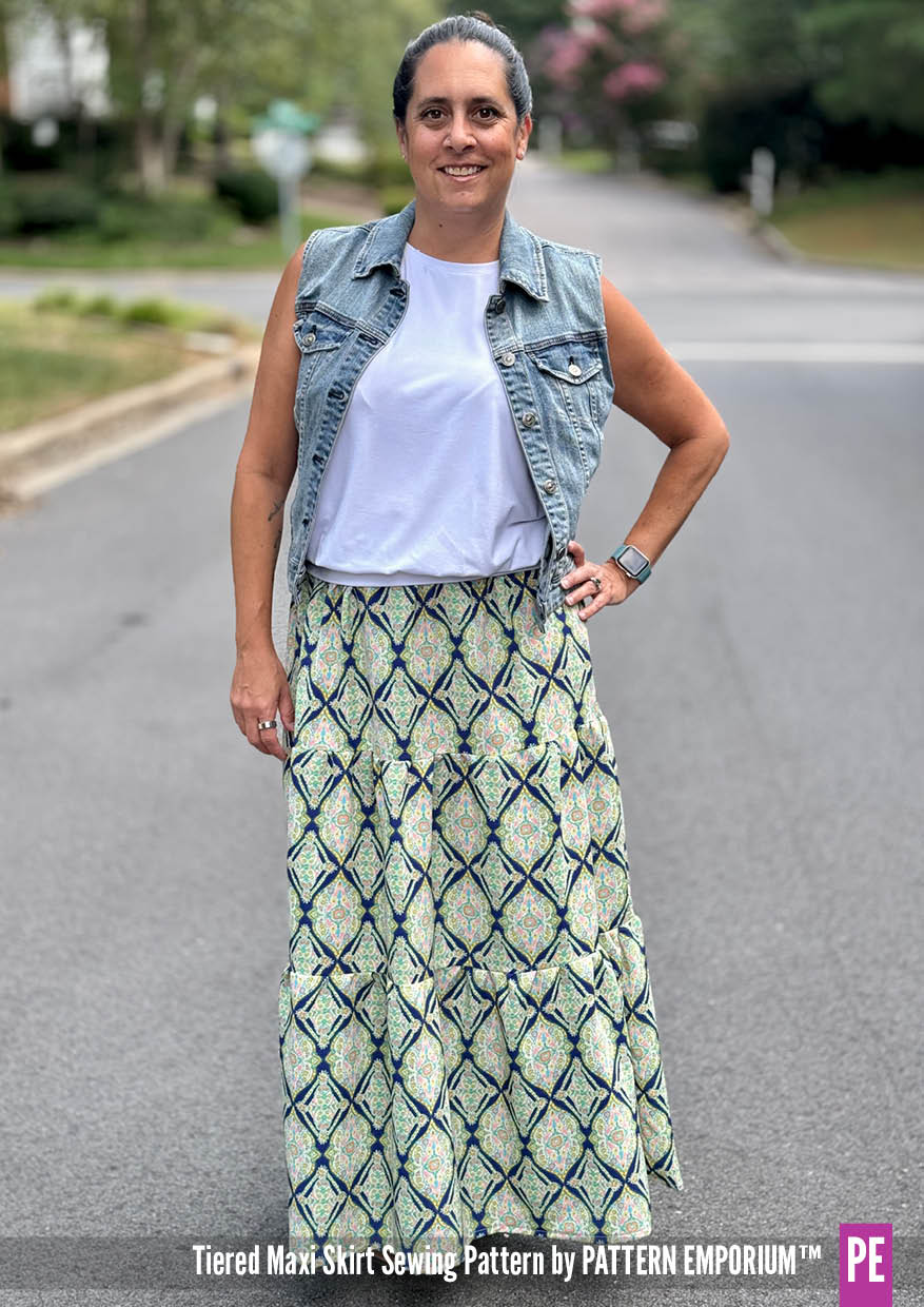 Tiered Maxi Skirt | Women's Sewing Pattern