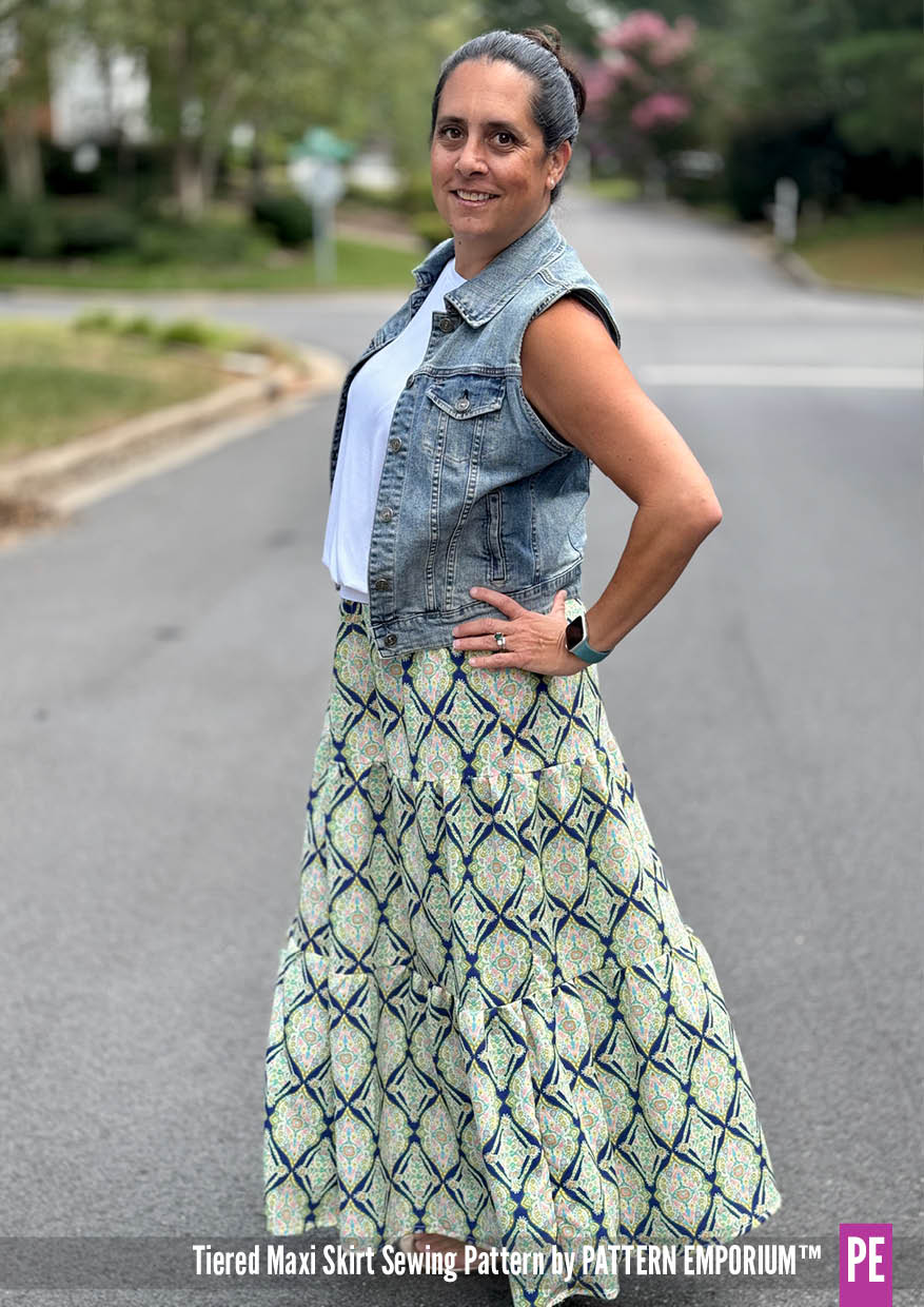 Tiered Maxi Skirt | Women's Sewing Pattern