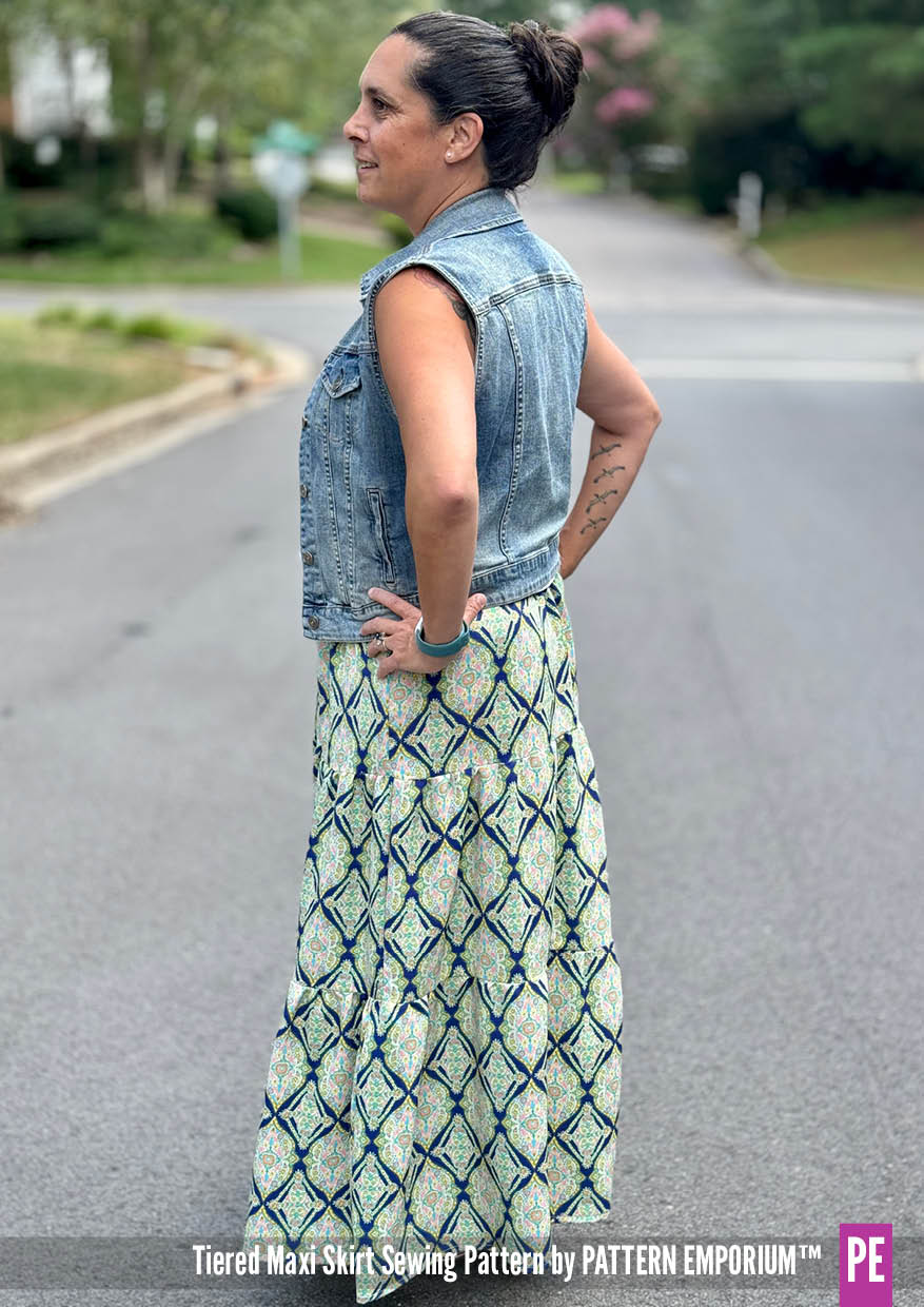 Tiered Maxi Skirt | Women's Sewing Pattern