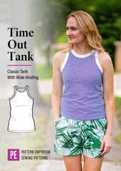 Time Out | Wide Binding Tank PDF Sewing Pattern