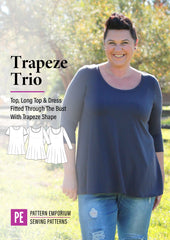 Trapeze Trio | Flared Top, Tunic & Dress PDF Sewing Pattern