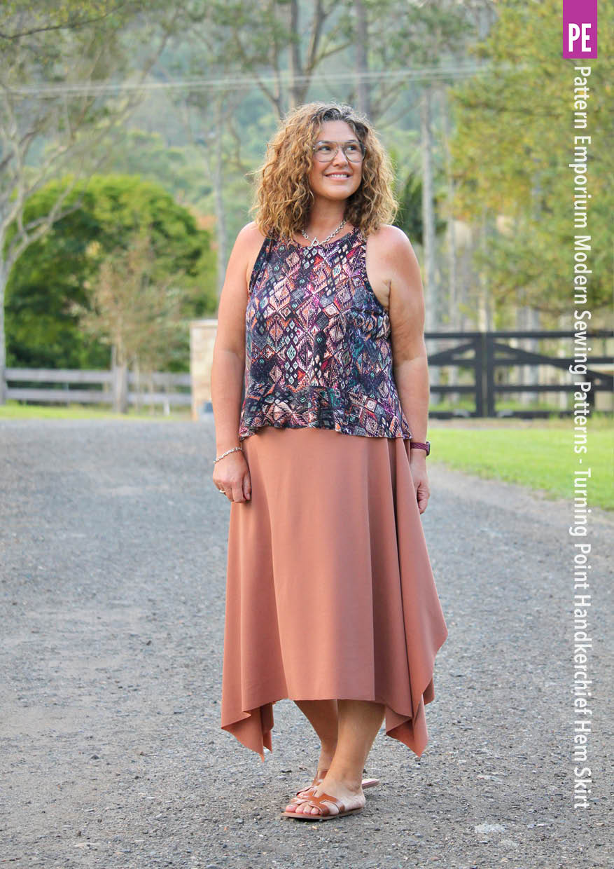 Turning Point | Handkerchief Hem Skirt Sewing Pattern