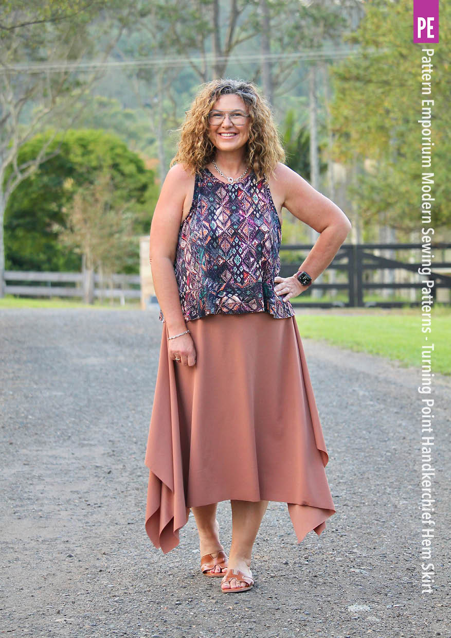 Turning Point | Handkerchief Hem Skirt Sewing Pattern