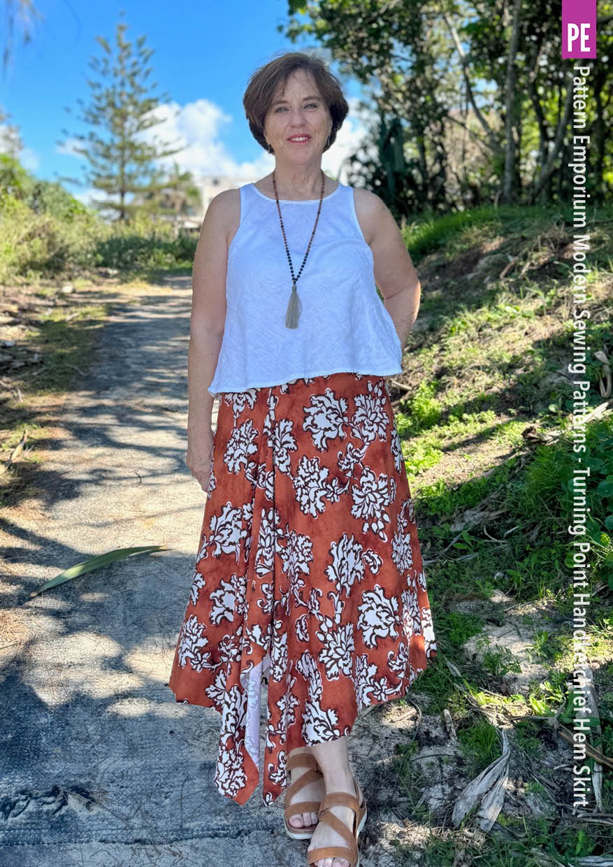 Turning Point | Handkerchief Hem Skirt Sewing Pattern