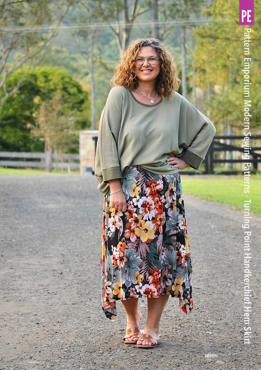 Turning Point | Handkerchief Hem Skirt Sewing Pattern