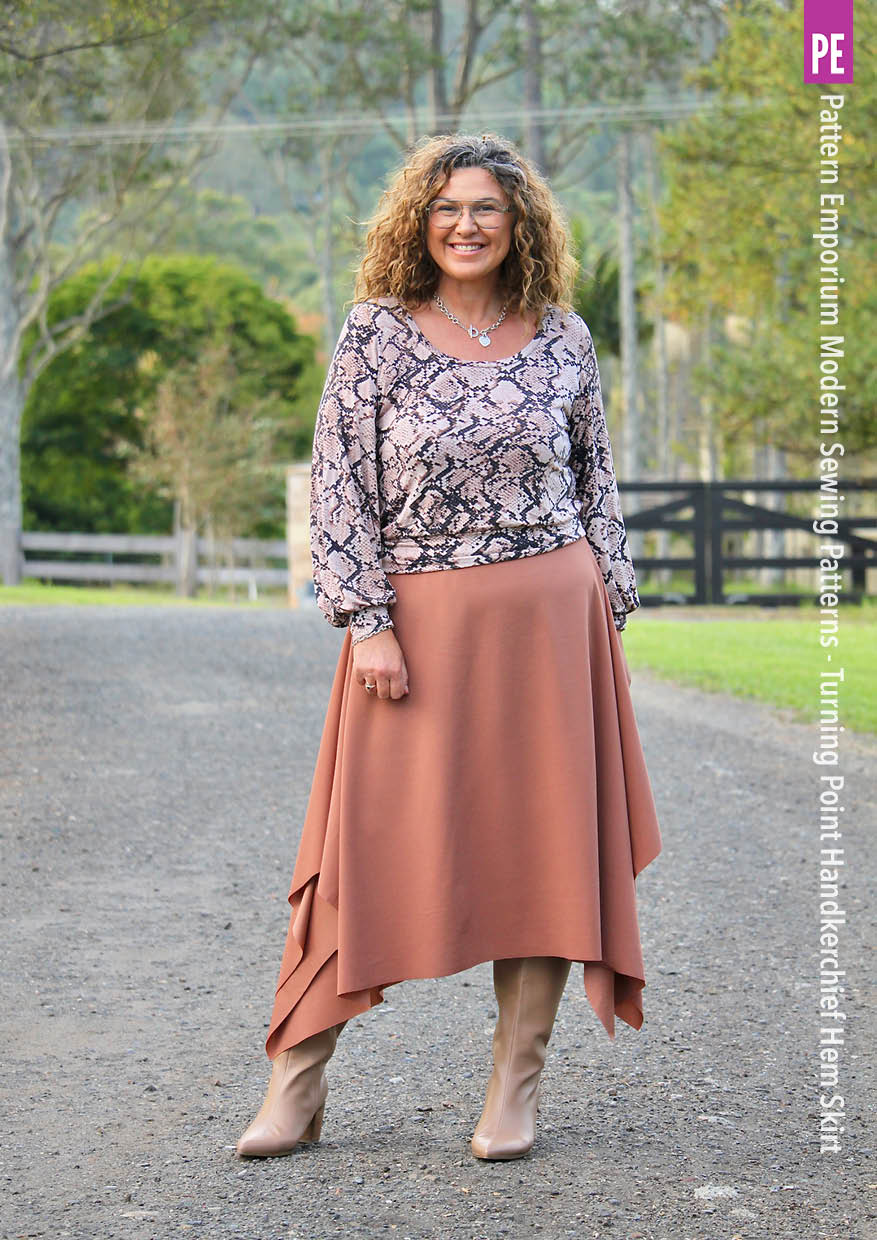 Turning Point | Handkerchief Hem Skirt Sewing Pattern