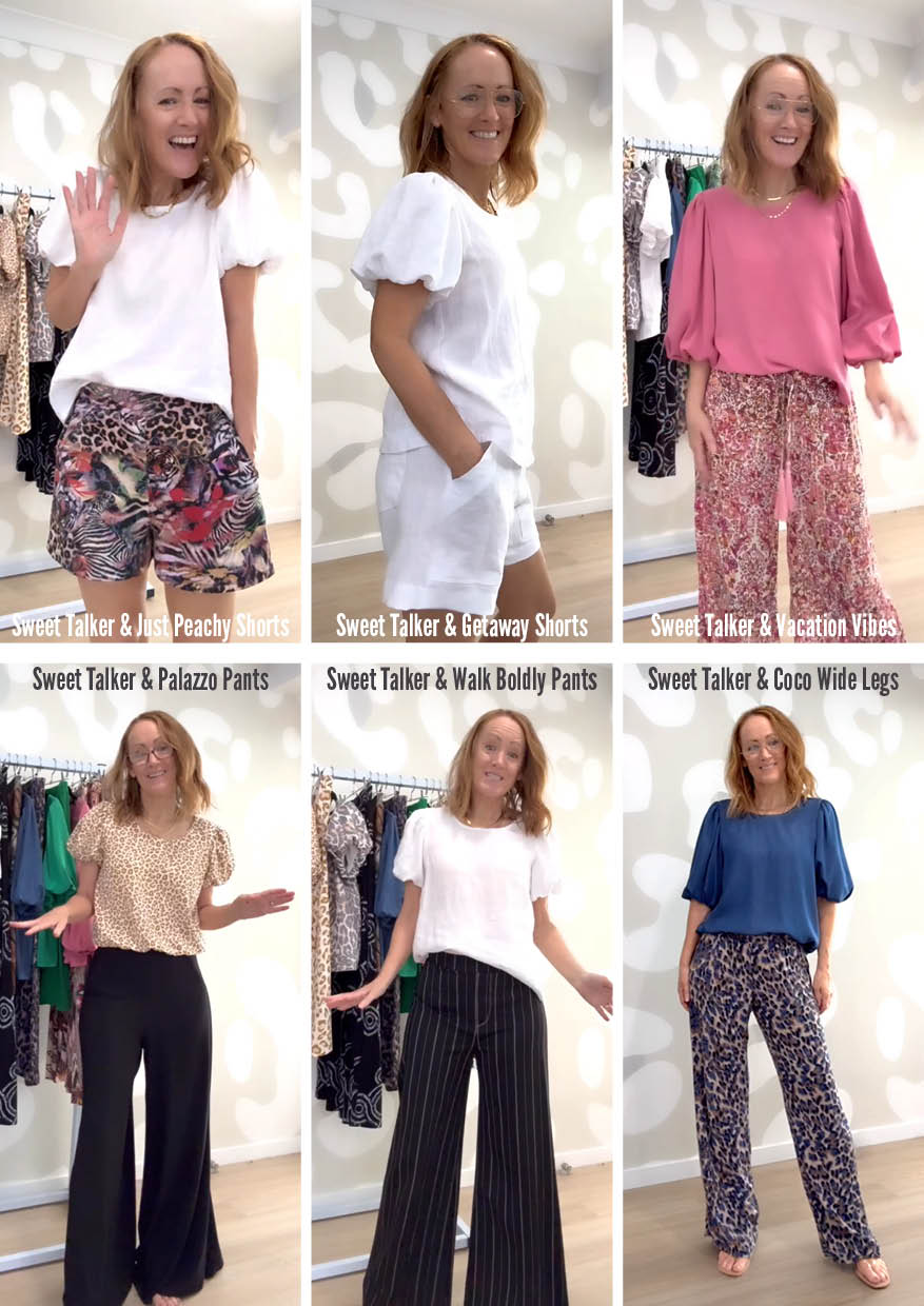 Kate's Video Bundle - Sweet Talker Bubble Sleeve Top