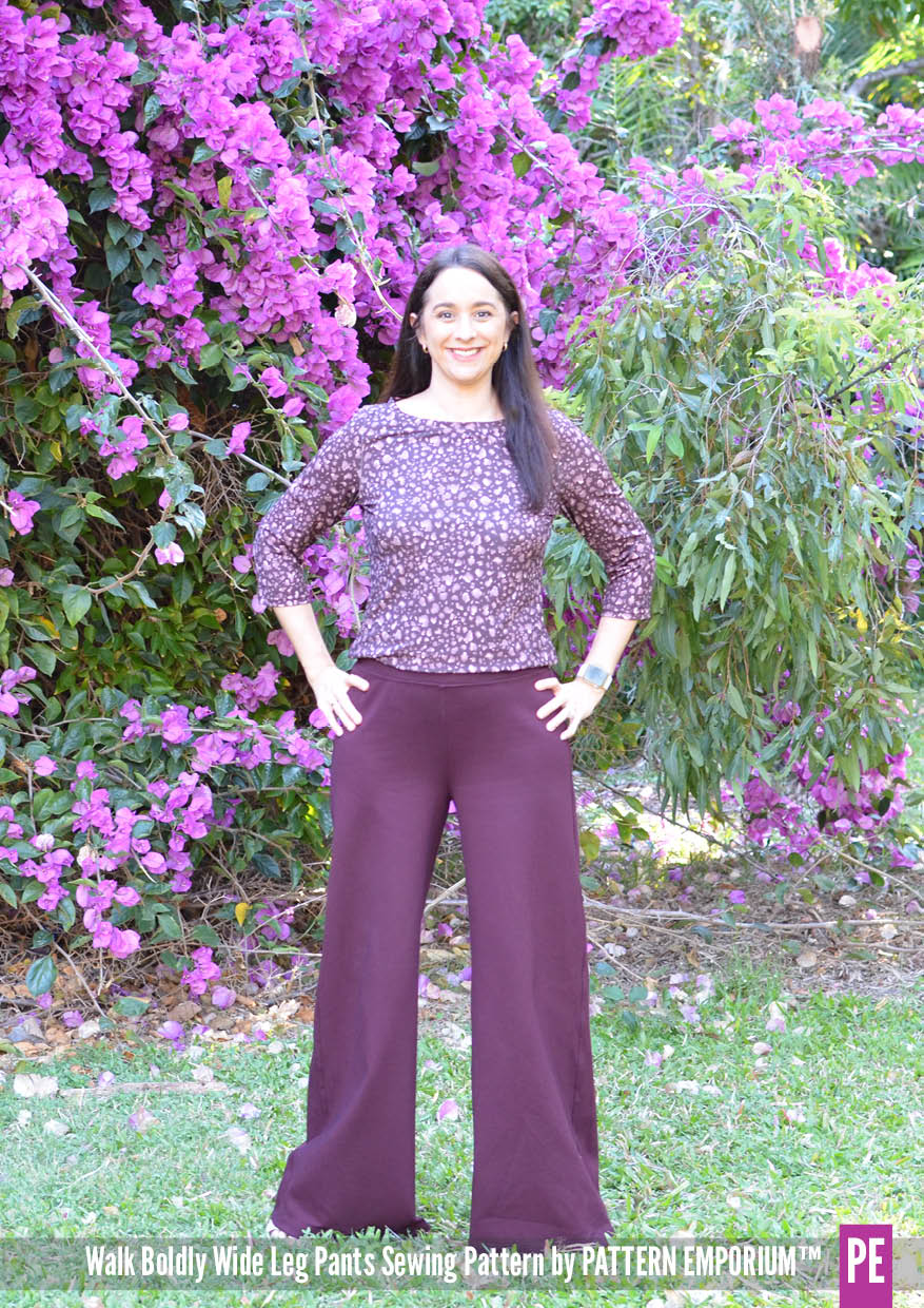 Wide trousers made from pure viscose quality