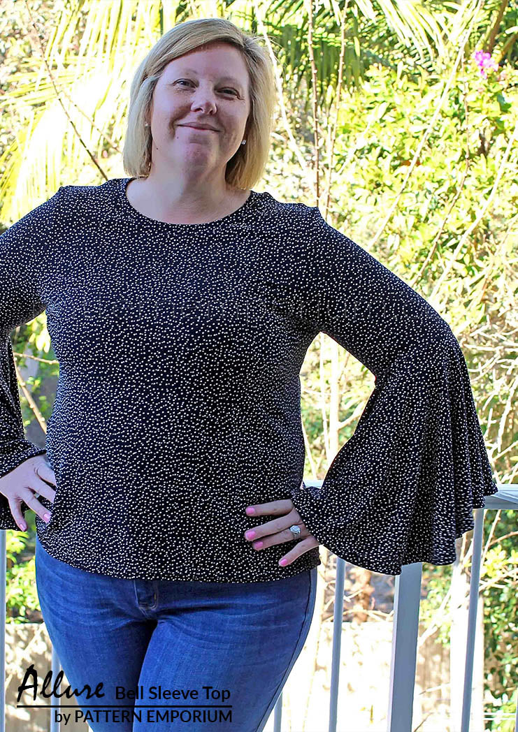 Allure | Bell Sleeve Top Sewing Pattern