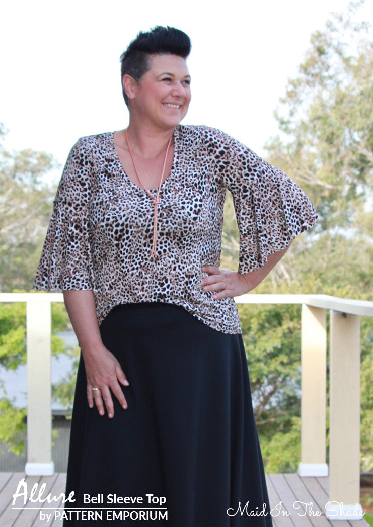 Allure | Bell Sleeve Top Sewing Pattern