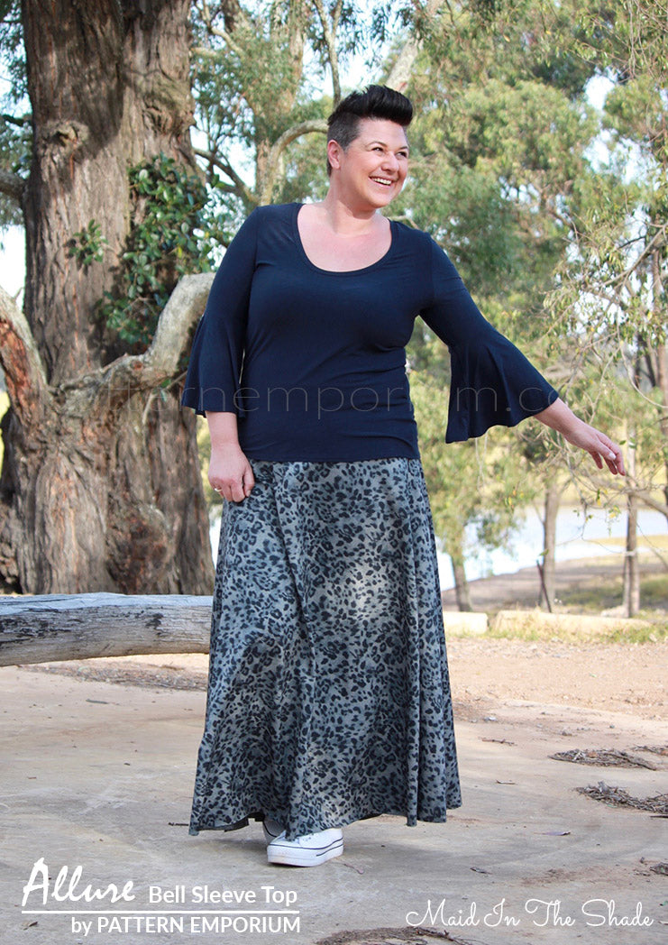 View our Bell Sleeve Top ladies sewing pattern
