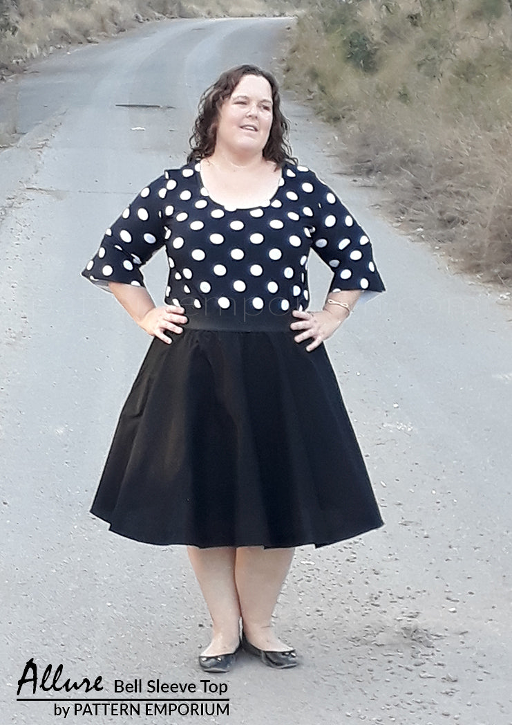 Allure | Bell Sleeve Top Sewing Pattern
