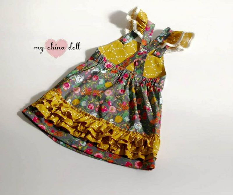 Baby & Toddler Pinafore Sewing Pattern with BONUS Nappy (Diaper) Cover ...