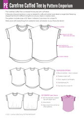 Carefree Cuffed Tee | Dolman T-shirt Sewing Pattern