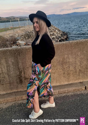 Coastal Side Split Skirt