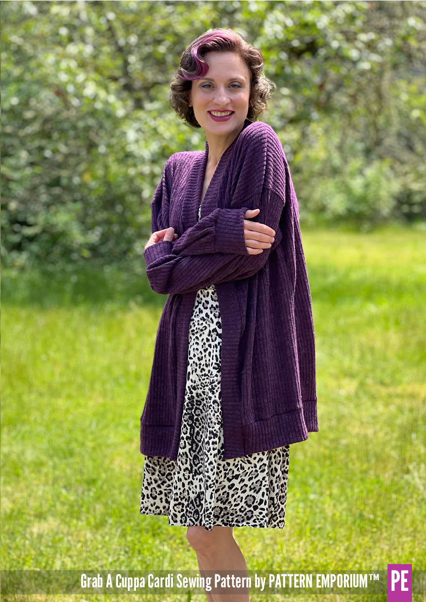 Grab A Cuppa Cardi | Oversized Cardigan Sewing Pattern