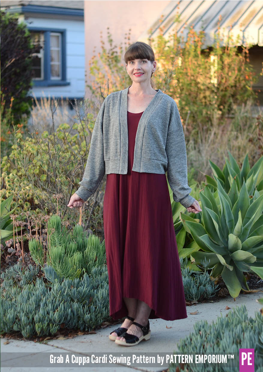 Grab A Cuppa Cardi | Oversized Cardigan Sewing Pattern