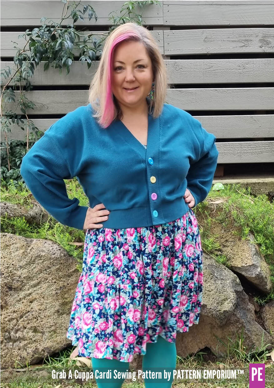 Grab A Cuppa Cardi | Oversized Cardigan Sewing Pattern