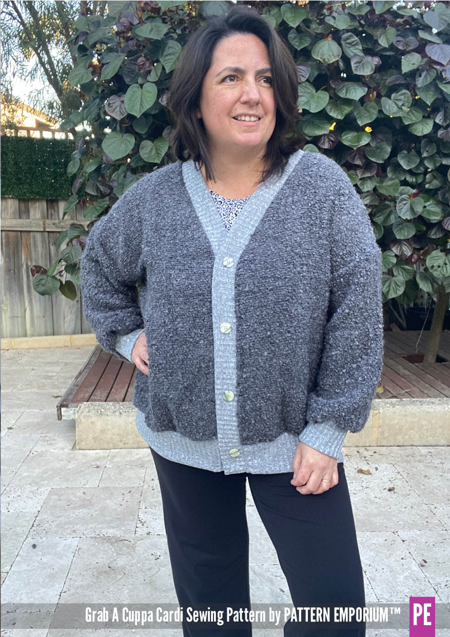 Grab A Cuppa Cardi | Oversized Cardigan Sewing Pattern