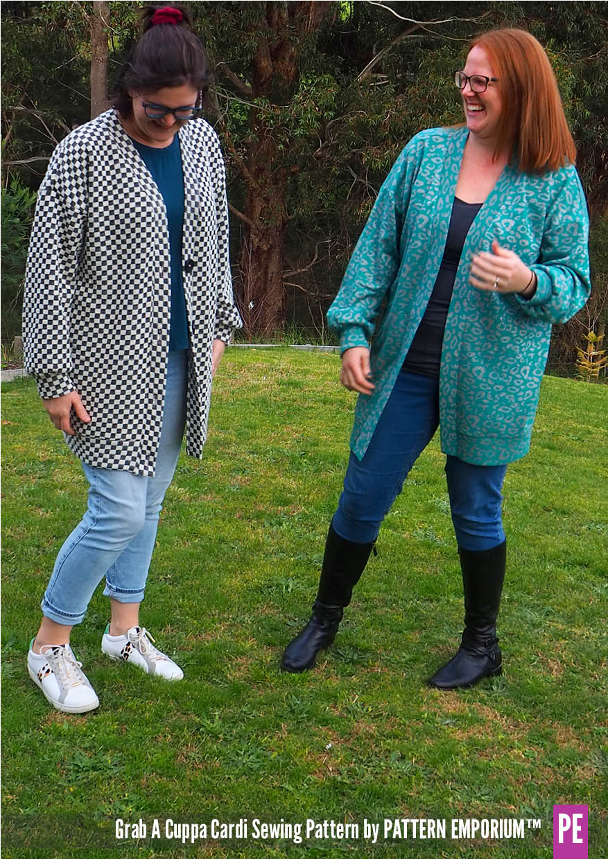 Grab A Cuppa Cardi | Oversized Cardigan Sewing Pattern