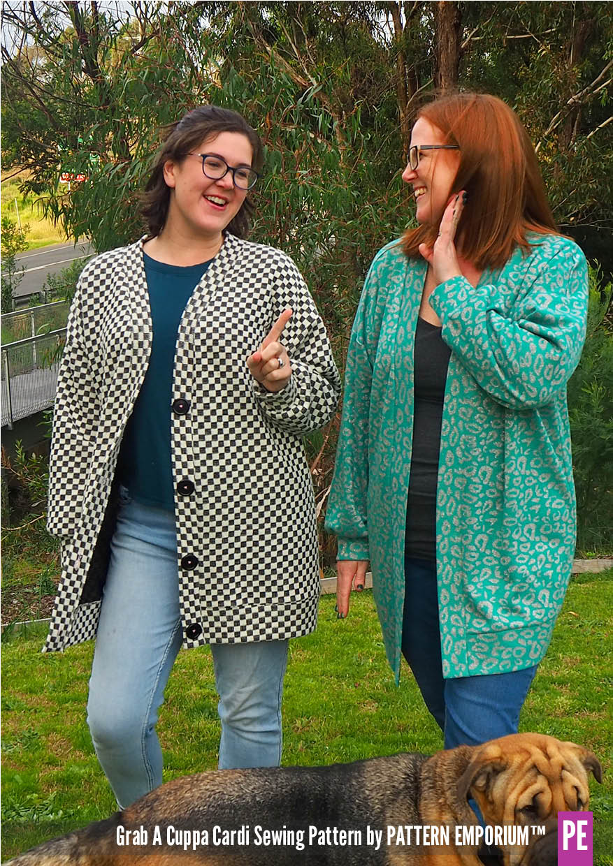 Grab A Cuppa Cardi | Oversized Cardigan Sewing Pattern