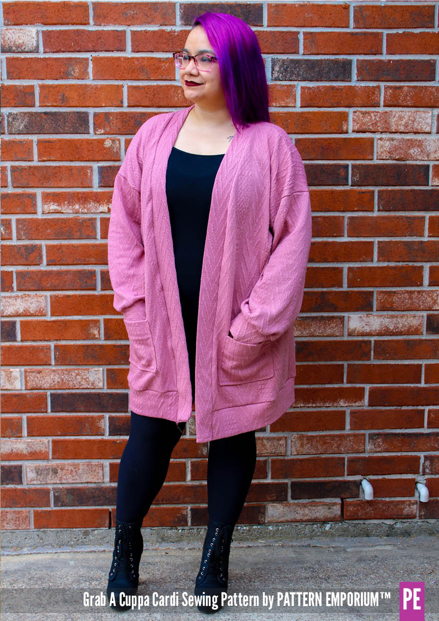 Grab A Cuppa Cardi | Oversized Cardigan Sewing Pattern